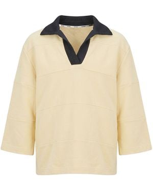 Sunnei Pastel Sweatshirt Cotton - Natural