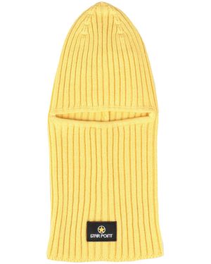 Star Point Hat Virgin Wool - Yellow