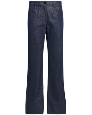 Giorgio Armani Pants Cotton, Viscose, Metallic Fiber, Polyamide - Blue