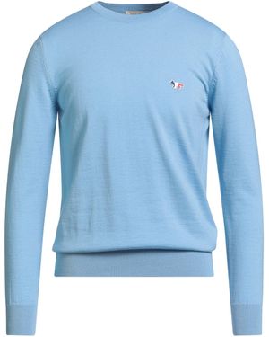 Maison Kitsuné Light Jumper Wool - Blue