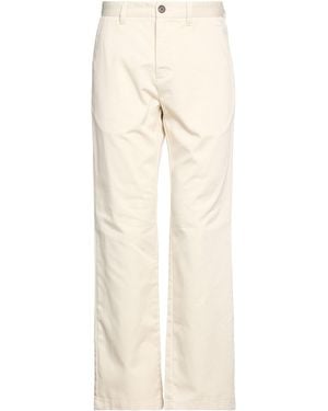 Solid Pants Polyester, Cotton - Natural
