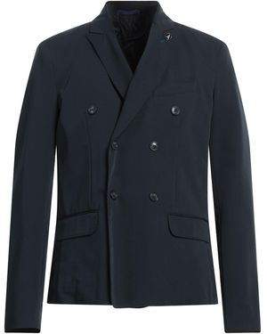 Fred Mello Blazer Polyester, Rayon, Elastane - Blue