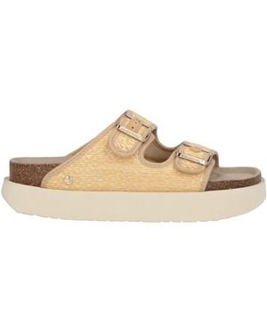 Genuins Sandals Natural Raffia - Brown