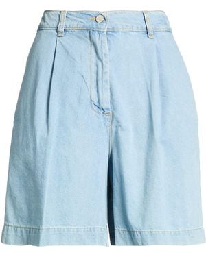 Kaos Denim Shorts Cotton - Blue