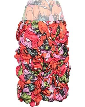 Comme des Garçons Midi Skirt - Red