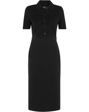 Theory Robe midi - Noir