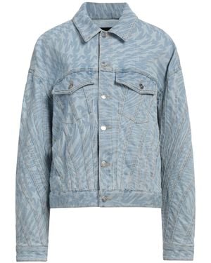 Mugler Denim Outerwear Cotton, Elastomultiester - Blue