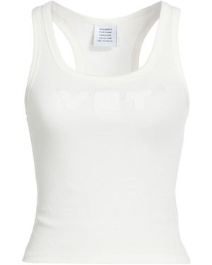 Vetements Tank Top Cotton, Elastane - White