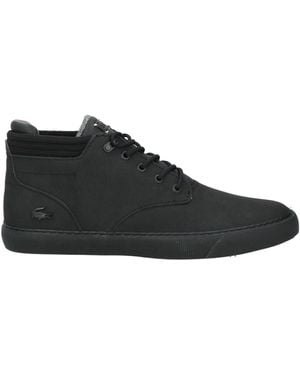 Lacoste Trainers Leather, Textile Fibres - Black