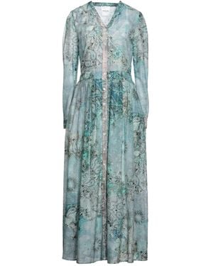 Black Coral Maxi Dress - Blue