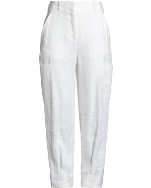 Eleventy Trousers Linen - White