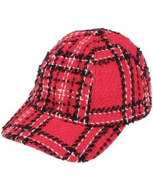 MSGM Hat Cotton, Acrylic, Polyester - Red