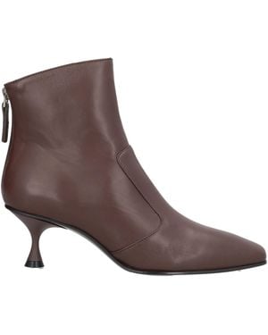 Fabiana Filippi Dark Ankle Boots Leather - Brown