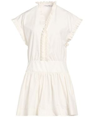 Dior Mini Dress Cotton, Silk - White