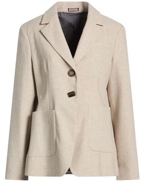 Maliparmi Blazer Viscose, Polyester, Wool, Elastane - Natural