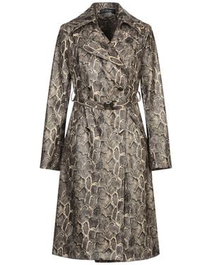 Nora Barth Overcoat & Trench Coat Polyurethane, Polyester - Gray