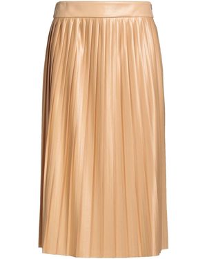 Cappellini By Peserico Midi Skirt Polyester - Natural