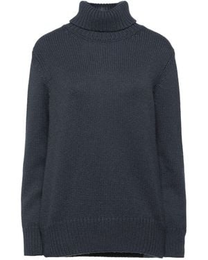 Moorer Midnight Turtleneck Cashmere - Blue