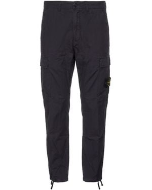 Stone Island Midnight Pants Cotton, Elastane - Blue