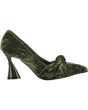 Jeannot Pumps Textile Fibers - Green