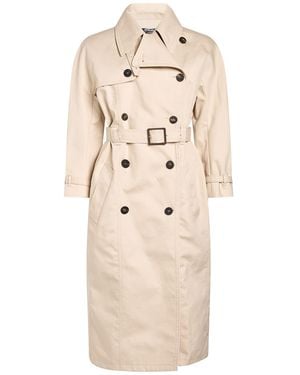 Jacquemus Overcoat & Trench Coat Cotton, Polyurethane - Natural