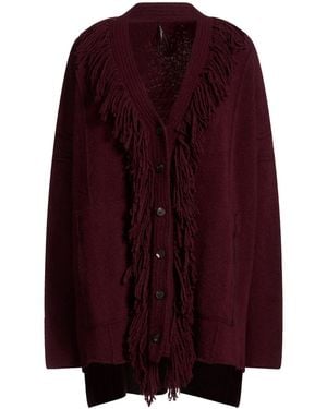 Masnada Cardigan Wool, Polyamide, Cashmere, Elastane - Purple
