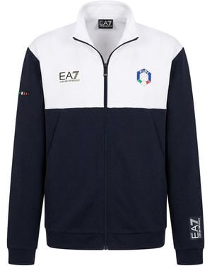 EA7 Sweatshirt Polyester, Cotton - Blue