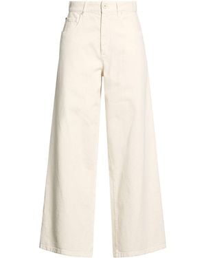 Brunello Cucinelli Jeans Cotton, Leather, Brass - Natural