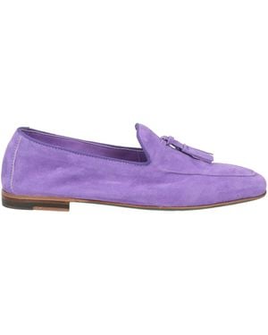 Green George Loafers Leather - Purple