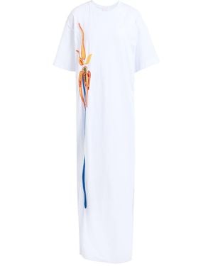 Stella Jean Maxi Dress Cotton - White