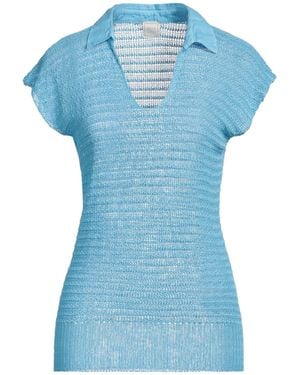 120% Lino Azure Jumper Linen - Blue