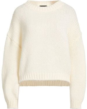 Roberto Collina Cream Sweater Baby Alpaca Wool, Polyamide, Wool - Natural