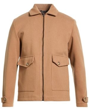 Exte Camel Jacket Polyester, Viscose, Wool - Natural