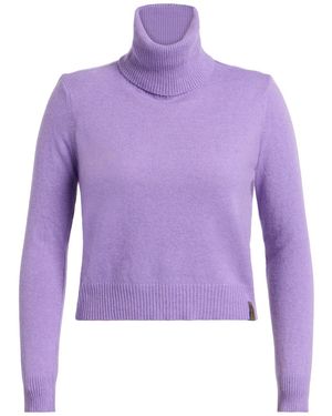 GAUDI Jeans Lilac Turtleneck Polyamide, Viscose, Wool, Cashmere - Purple