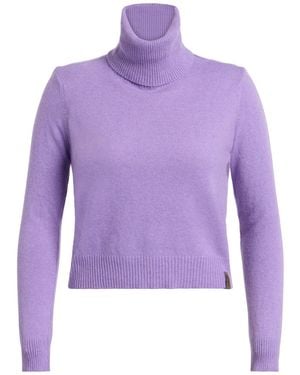 GAUDI Jeans Lilac Turtleneck Polyamide, Viscose, Wool, Cashmere - Purple