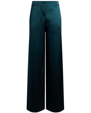Giorgio Armani Pants Silk - Blue