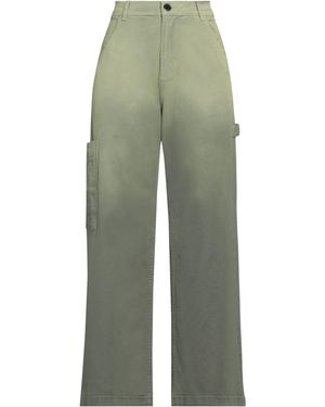 Pinko Trousers Cotton, Elastane - Green