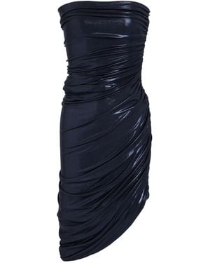 Norma Kamali Midnight Mini Dress Polyester, Elastane - Blue
