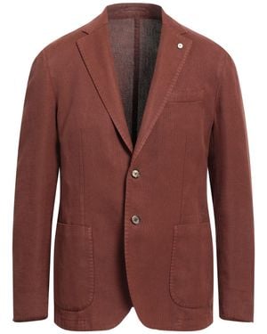 L.B.M. 1911 Brick Blazer Cotton, Ramie - Red