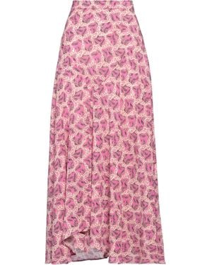 Isabel Marant Fuchsia Maxi Skirt Silk, Elastane - Red