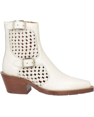 Chloé Ankle Boots Leather - White