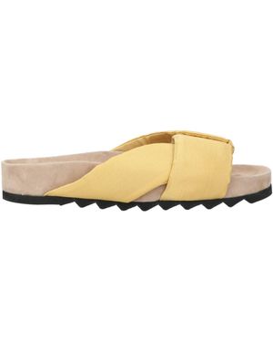 Theory Sandals Textile Fibres - Natural