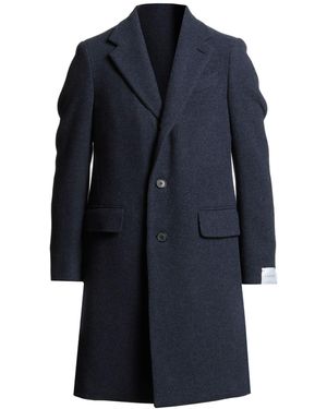 Caruso Slate Coat Wool, Cashmere - Blue
