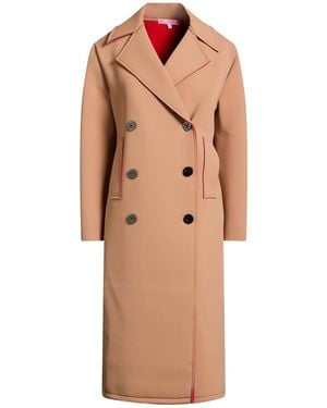 La Fille Des Fleurs Camel Overcoat & Trench Coat Polyamide, Elastane - Natural