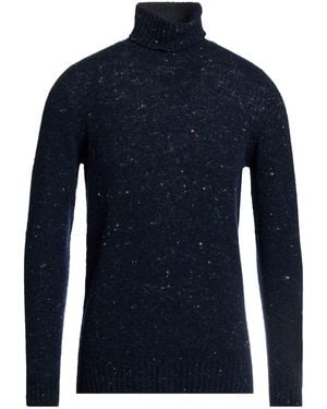 Drumohr Midnight Turtleneck Virgin Wool, Cashmere, Polyamide - Blue