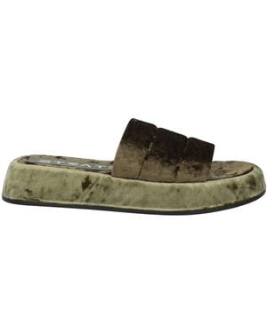Strategia Sandals Textile Fibers - Green