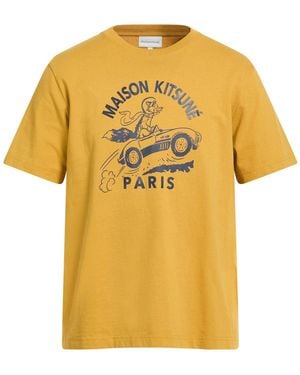 Maison Kitsuné T-Shirt Cotton - Yellow