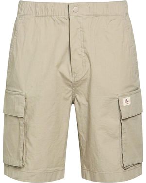 Calvin Klein Shorts & Bermuda Shorts Cotton, Elastane - Natural