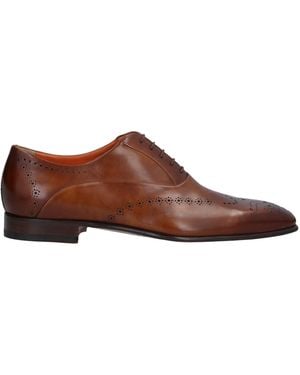 Santoni Lace-Up Shoes Leather - Brown