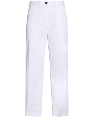 Massimo Alba Pants Cotton, Elastane - White
